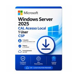 CAL Windows Server 2025 — 1 usuário (perpétua)